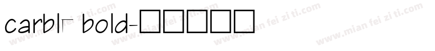 carble bold字体转换